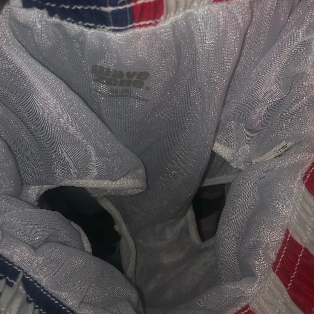 Wave Zone American Flag Swim Trunks, Size 8